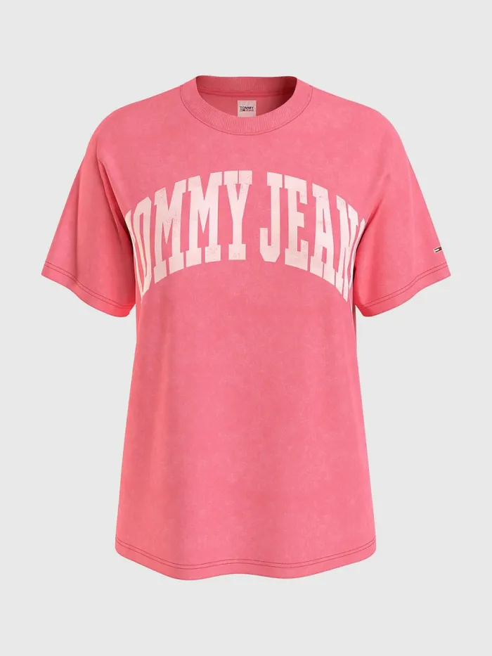 Tommy Hilfiger College Boyfriend Fit TShirt Garden Rose Womens TShirts On Sale