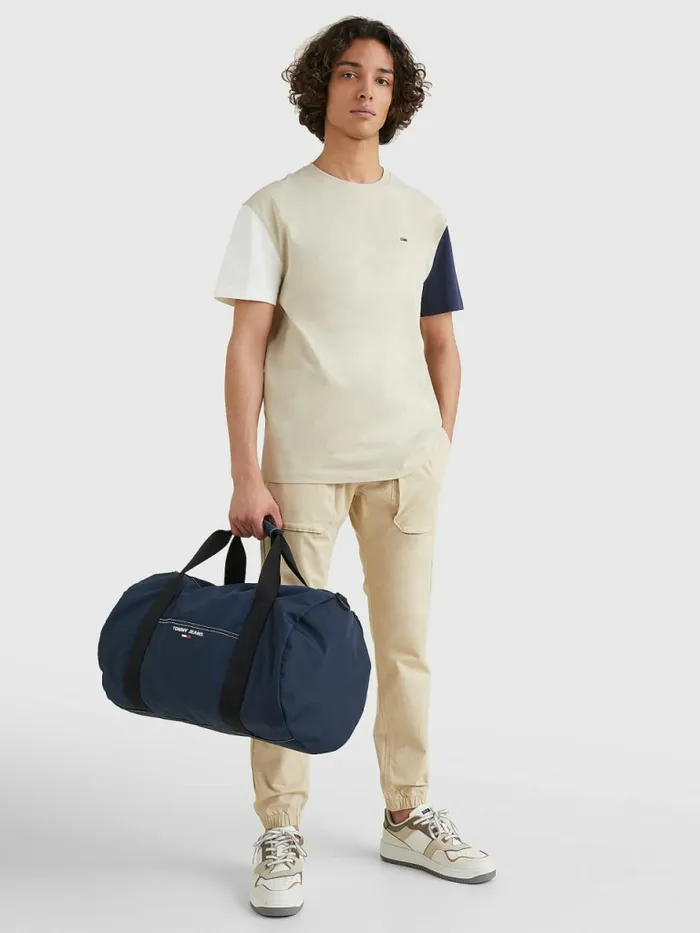 Tommy Hilfiger ColourBlocked Organic Cotton TShirt Savannah SandMulti Mens TShirts For Sale