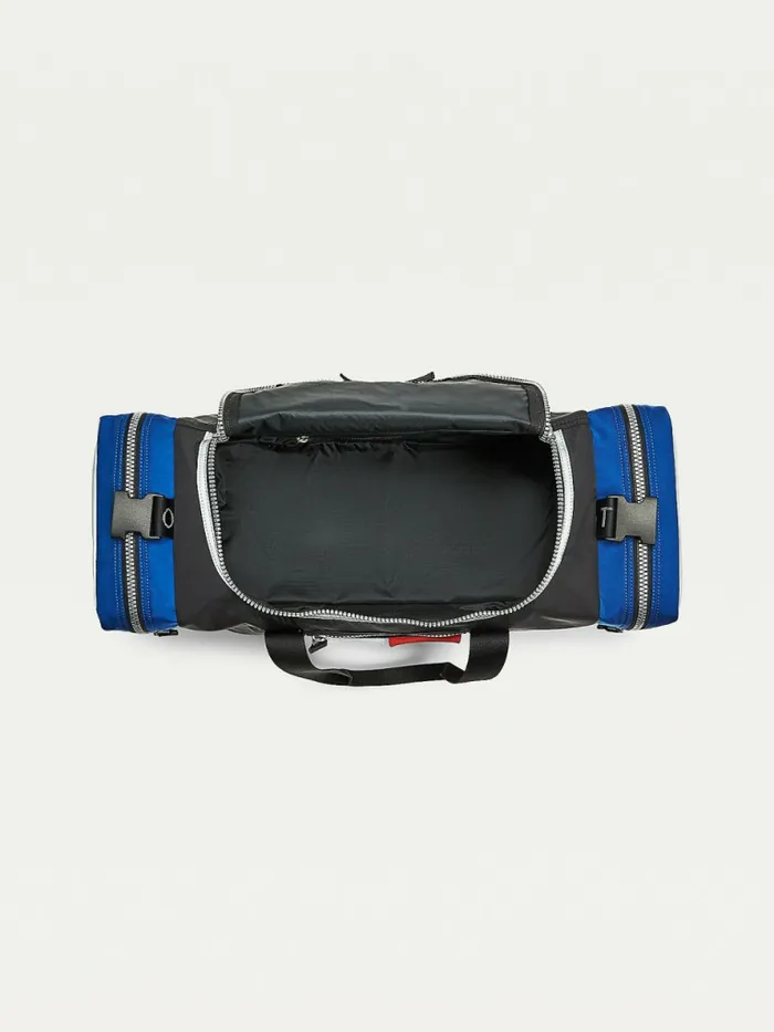 Tommy Hilfiger ColourBlocked Recycled Nylon Duffle Black Mix Mens Bags Gift Ideas