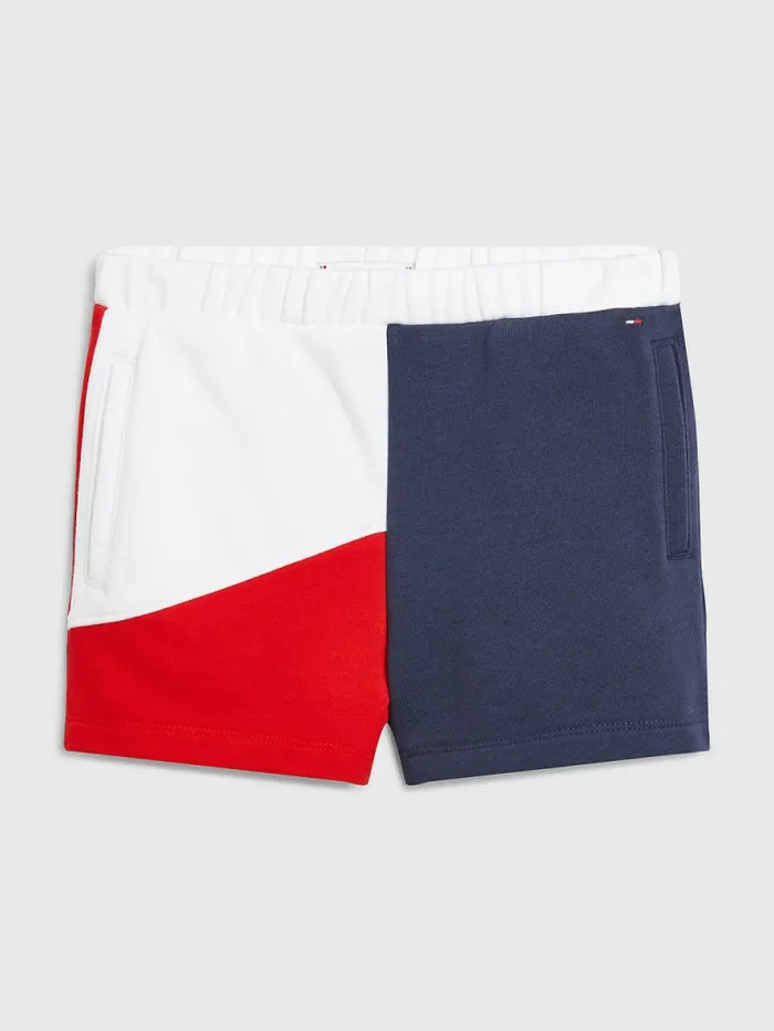Tommy Hilfiger ColourBlocked Sweat Shorts Twilight NavyColorblock Girls Trousers Shorts and Skirts Popular Tommy Hilfiger ColourBlocked Sweat Shorts Twilight NavyColorblock Girls Trousers Shorts and Skirts Popular