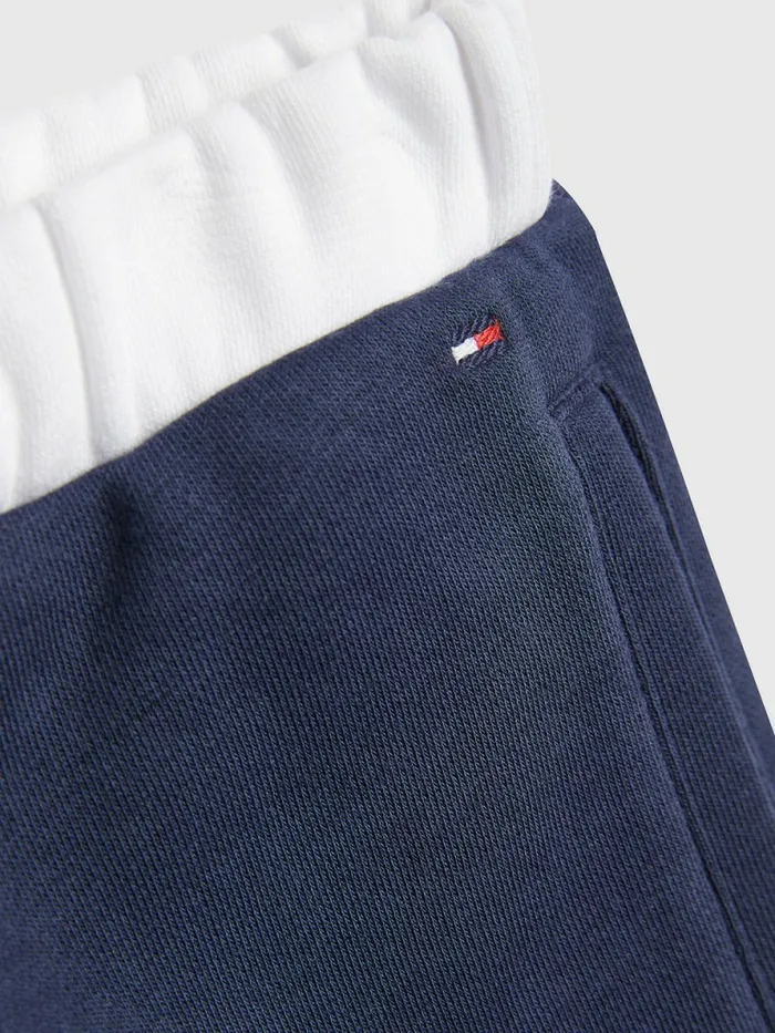 Tommy Hilfiger ColourBlocked Sweat Shorts Twilight NavyColorblock Girls Trousers Shorts and Skirts Popular