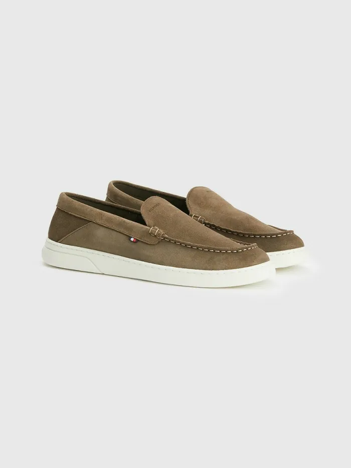 Tommy Hilfiger Comfort Suede Collapsible Loafers Island Taupe Mens Casual Shoes For Sale Tommy Hilfiger Comfort Suede Collapsible Loafers Island Taupe Mens Casual Shoes For Sale