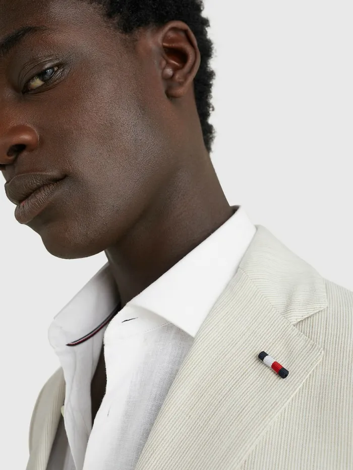 Tommy Hilfiger Constructed Slim Fit Blazer White Mens Blazers