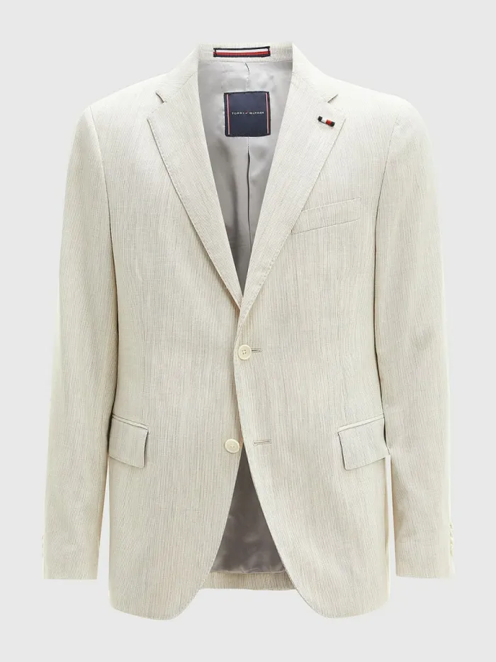 Tommy Hilfiger Constructed Slim Fit Blazer White Mens Blazers