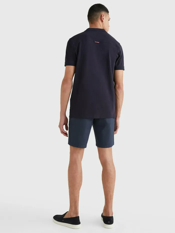 Tommy Hilfiger Contrast Placket Regular Fit Polo Desert Sky Mens Polo Shirts Gift for Friend