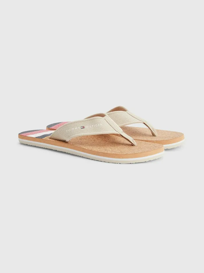 Tommy Hilfiger Cork Webbing Beach Sandals Classic Beige Mens Boots Cheap On Sale Tommy Hilfiger Cork Webbing Beach Sandals Classic Beige Mens Boots Cheap On Sale