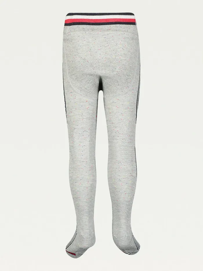 Tommy Hilfiger Cotton Tights Light Grey Melange Girls Underwear and Socks Popular
