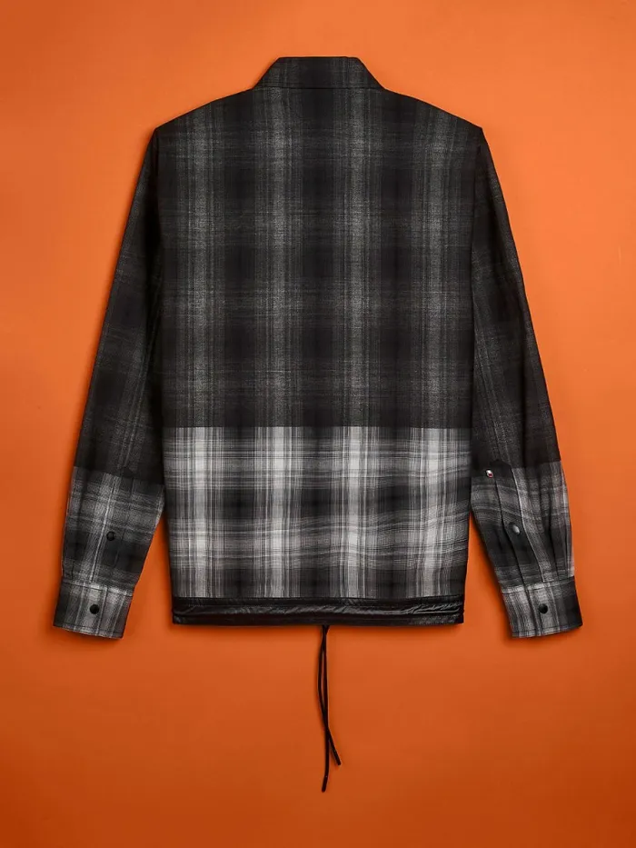 Tommy Hilfiger Crest Ombre Check Shirt Grey Check Mens Shirts Gift Ideas