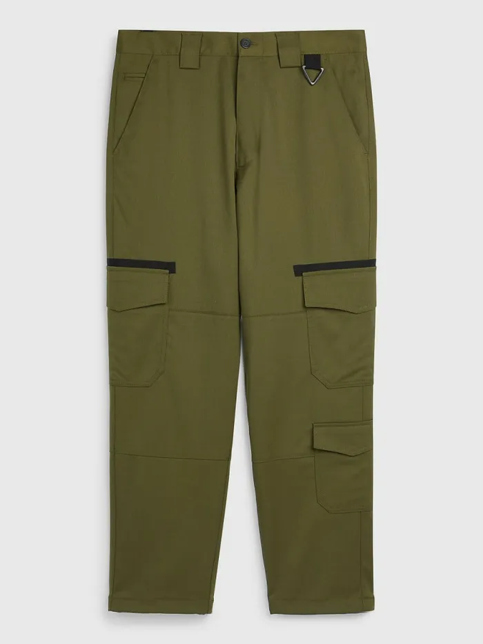 Tommy Hilfiger Crest Relaxed Cargo Trousers Northwood Olive Mens Trousers
