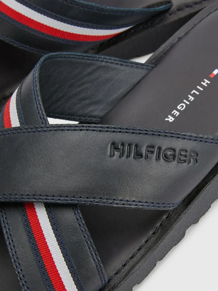 Tommy Hilfiger Crossover Strap Sandals Desert Sky Mens Boots Gift 4 You