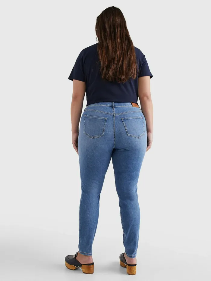 Tommy Hilfiger Curve Harlem High Rise Super Skinny Th Flex Jeans Izzy Womens Jeans Cheap On Sale