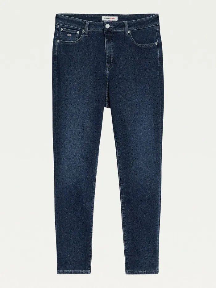 Tommy Hilfiger Curve Melany UltraHigh Rise SuperSkinny Power Stretch Jeans Denim Dark Womens Curve Fashion Casaul