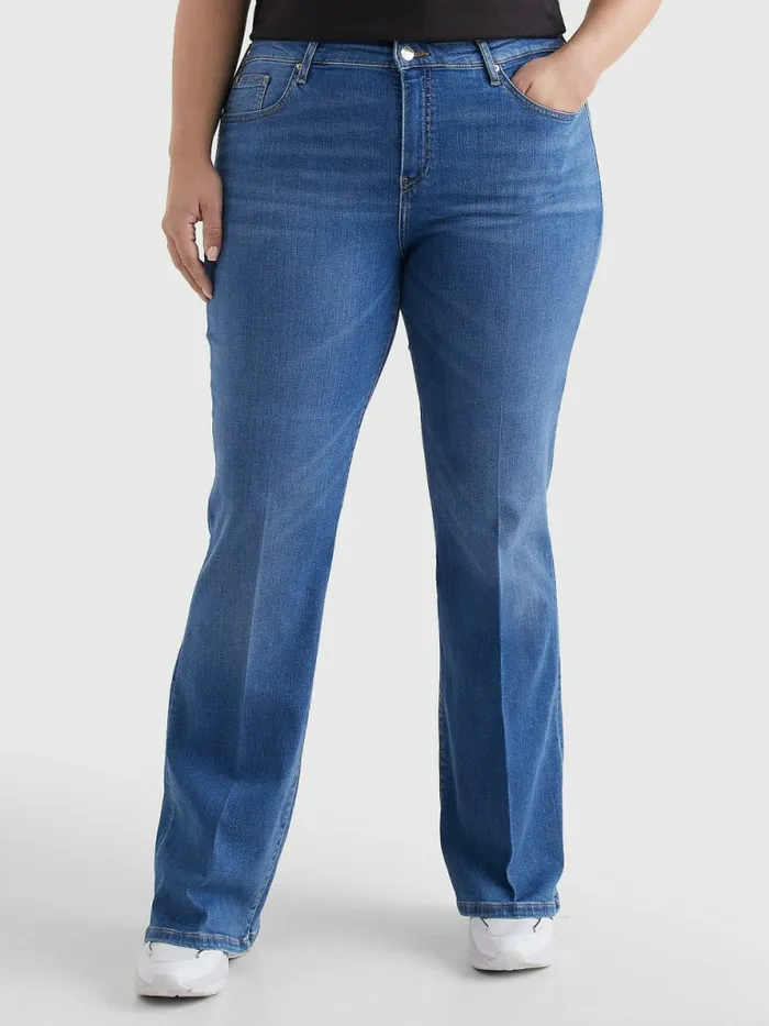 Tommy Hilfiger Curve Mid Rise Bootcut Jeans Izzy Womens Jeans On Sale