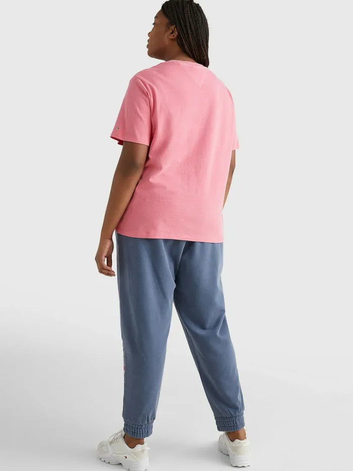 Tommy Hilfiger Curve Relaxed Organic Cotton TShirt Garden Rose Womens TShirts Cheap On Sale