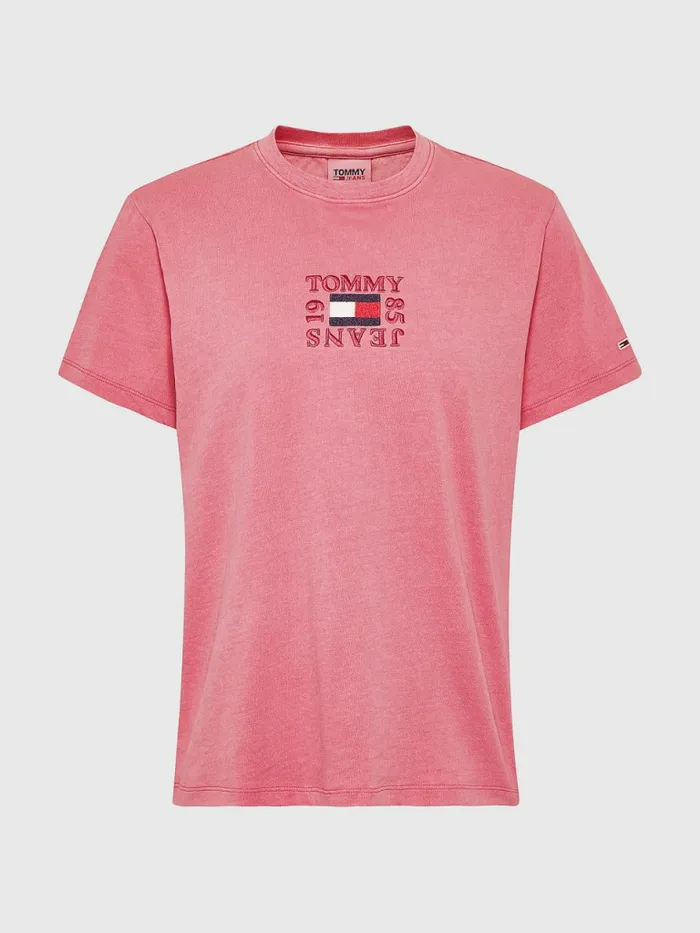 Tommy Hilfiger Curve Relaxed Organic Cotton TShirt Garden Rose Womens TShirts Cheap On Sale