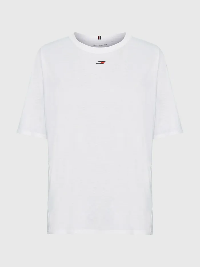Tommy Hilfiger Curve Sport Relaxed Fit TShirt Th Optic White Womens Curve Fashion
