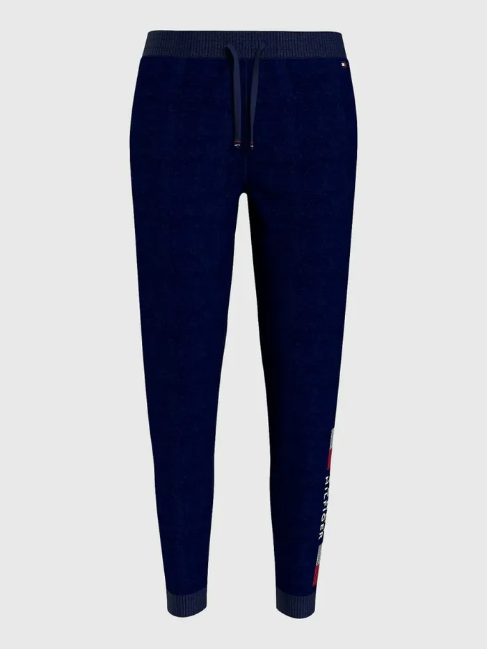 Tommy Hilfiger Curve Th Stretch Drawstring Logo Trousers Desert Sky Womens Trousers Tommy Hilfiger Curve Th Stretch Drawstring Logo Trousers Desert Sky Womens Trousers