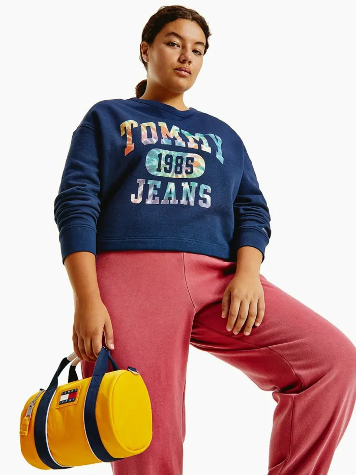 Tommy Hilfiger Curve TieDye Sweatshirt Twilight Navy Womens Sweatshirts and Hoodies Casaul Tommy Hilfiger Curve TieDye Sweatshirt Twilight Navy Womens Sweatshirts and Hoodies Casaul