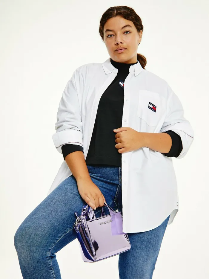 Tommy Hilfiger Curve Tommy Badge Boyfriend Shirt White Womens Shirts and Blouses Online Tommy Hilfiger Curve Tommy Badge Boyfriend Shirt White Womens Shirts and Blouses Online