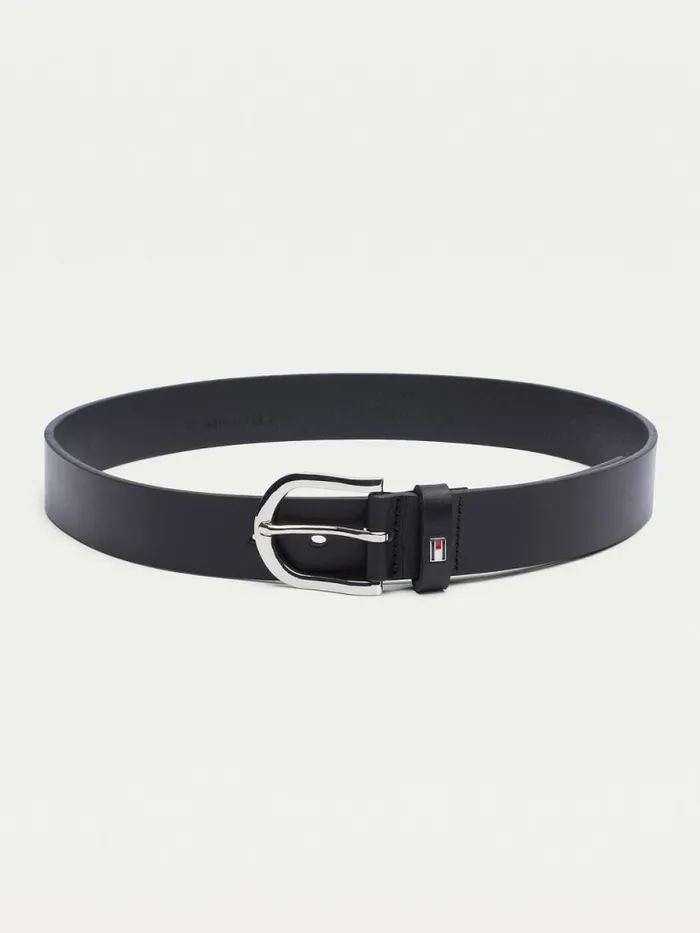 Tommy Hilfiger Danny Leather Belt Masters Black Womens Belts Near Me