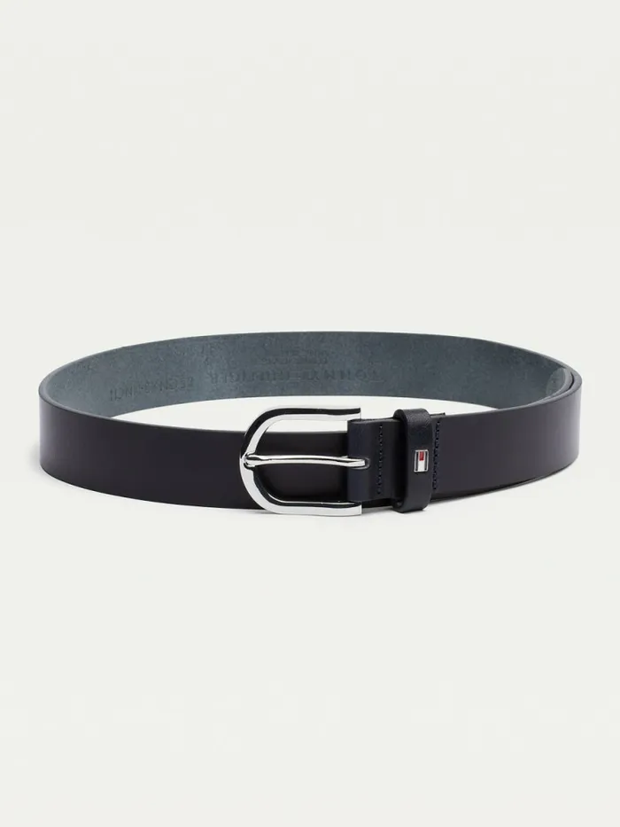 Tommy Hilfiger Danny Leather Belt Night Sky Womens Belts Sale