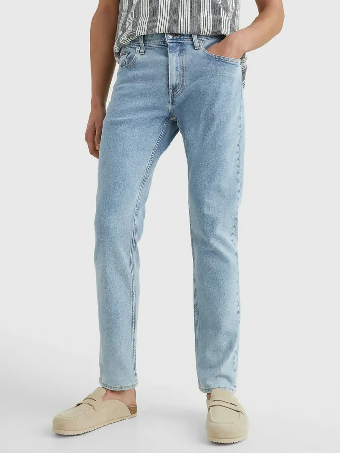 Tommy Hilfiger Denton Straight Faded Jeans Lucas Indigo Mens Jeans Sale