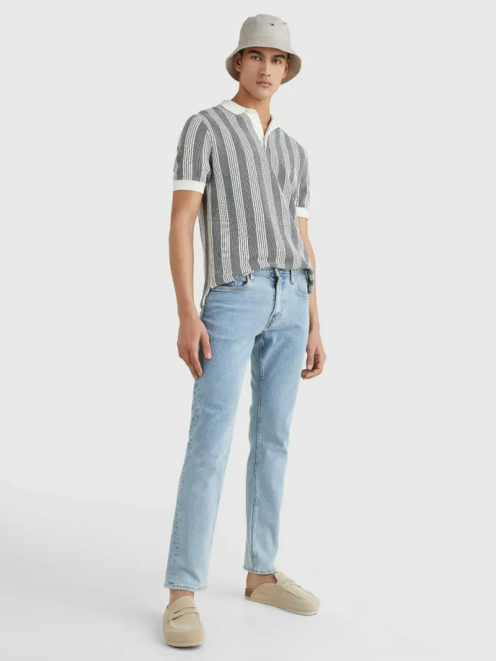 Tommy Hilfiger Denton Straight Faded Jeans Lucas Indigo Mens Jeans Sale