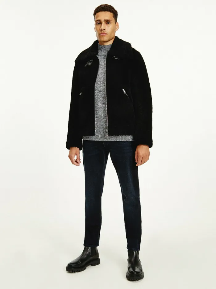 Tommy Hilfiger Denton Straight Jeans BlueBlack Mens Jeans Fashion