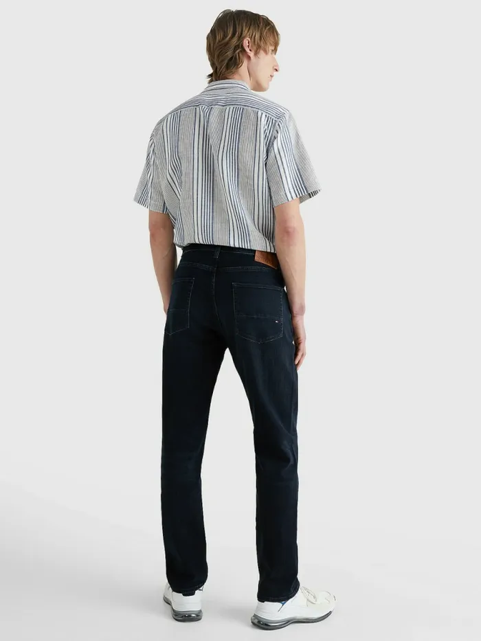 Tommy Hilfiger Denton Straight Jeans BlueBlack Mens Jeans Fashion