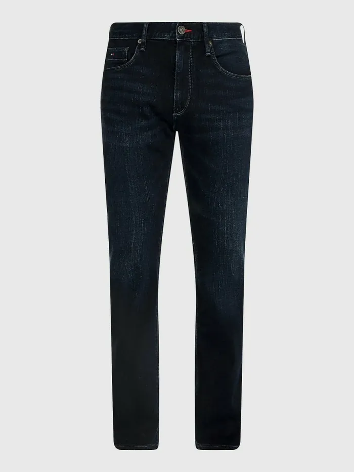 Tommy Hilfiger Denton Straight Jeans BlueBlack Mens Jeans Fashion