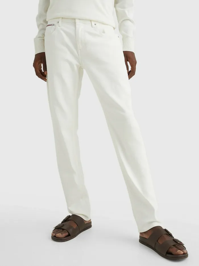 Tommy Hilfiger Denton Straight White Jeans Wick White Mens Jeans Cheap On Sale Tommy Hilfiger Denton Straight White Jeans Wick White Mens Jeans Cheap On Sale