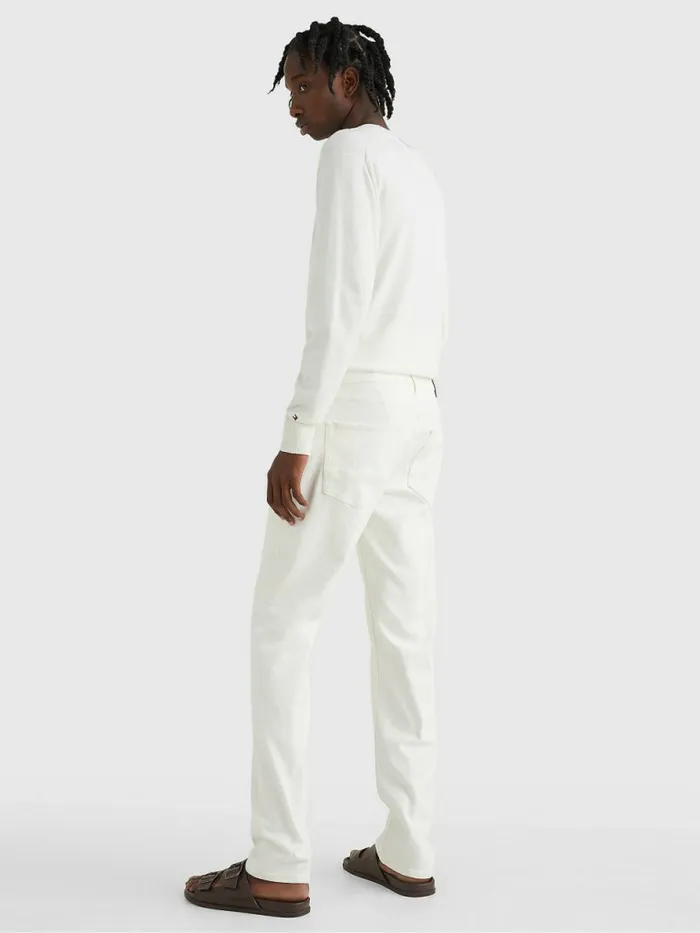 Tommy Hilfiger Denton Straight White Jeans Wick White Mens Jeans Cheap On Sale