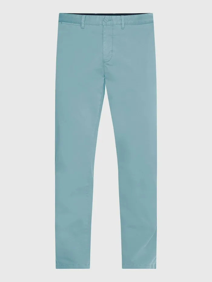 Tommy Hilfiger Denton Th Flex Straight Fit Trousers Lofty Blue Mens Trousers