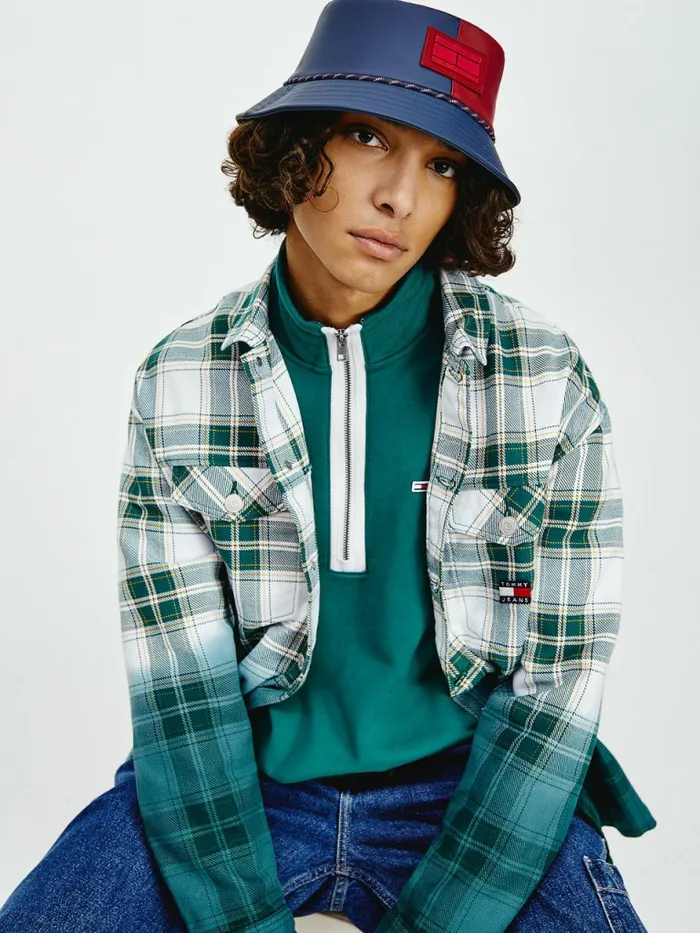 Tommy Hilfiger Dip Dye Check Overshirt Rural Green Check Mens Shirts Gift Ideas Tommy Hilfiger Dip Dye Check Overshirt Rural Green Check Mens Shirts Gift Ideas