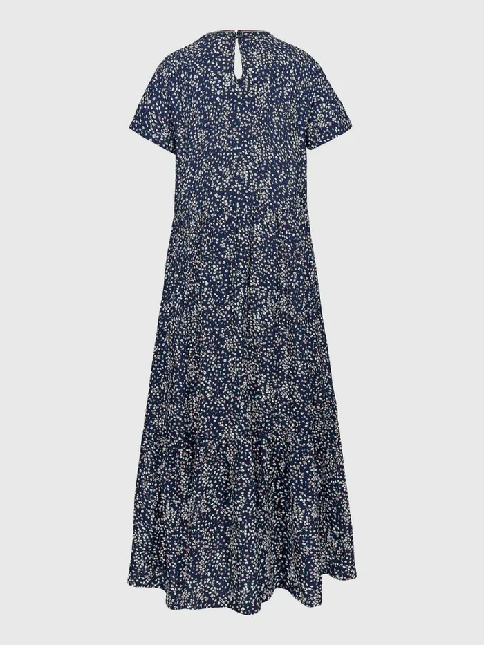 Tommy Hilfiger Ditsy Floral Print Midi Dress Blue Ditsy Flower Girls Dresses Fashion