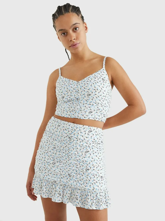 Tommy Hilfiger Ditsy Floral Print Ruched Strappy Top Island Floral Crush Print Womens Shirts and Blouses Online Tommy Hilfiger Ditsy Floral Print Ruched Strappy Top Island Floral Crush Print Womens Shirts and Blouses Online