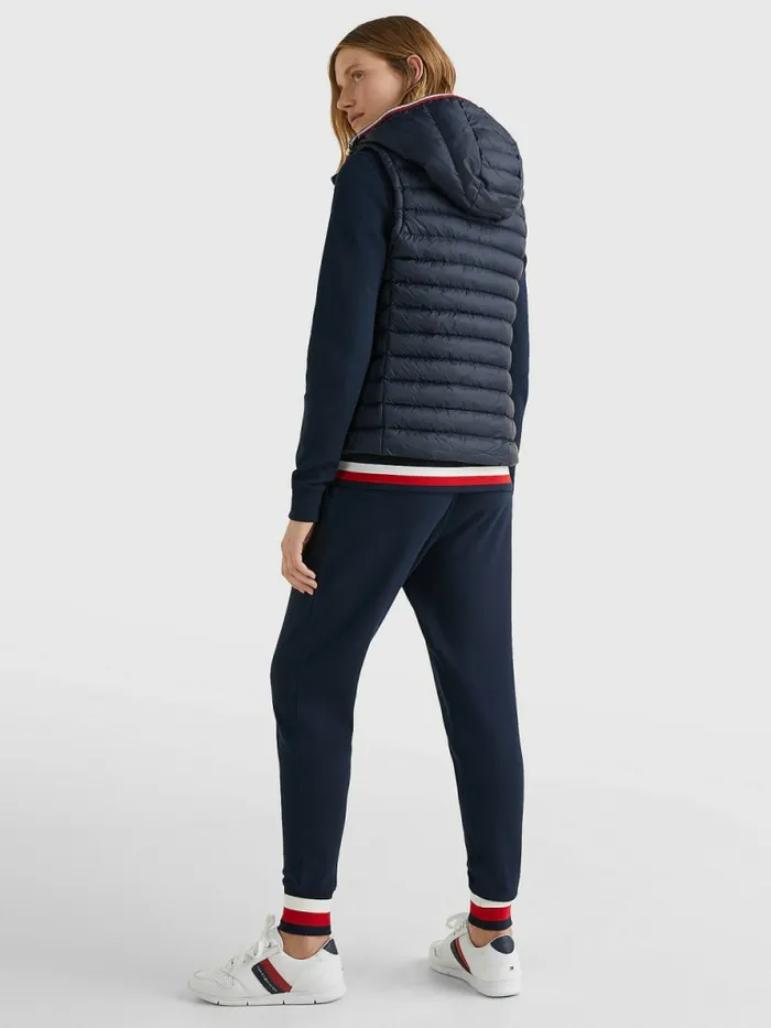 Tommy Hilfiger DownFilled Quilted Vest Desert Sky Womens Coats and Jackets Gift for Friend