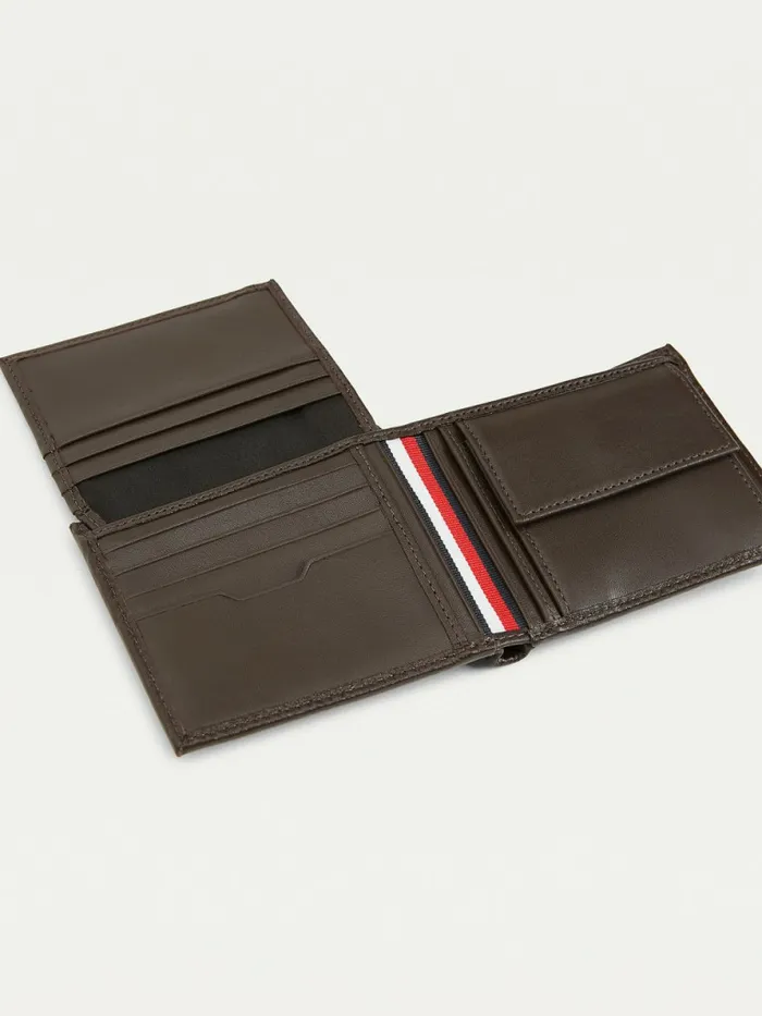 Tommy Hilfiger Downtown Leather Bifold Wallet Testa Di Moro Mens Wallets and Card Holders Cheap On Sale