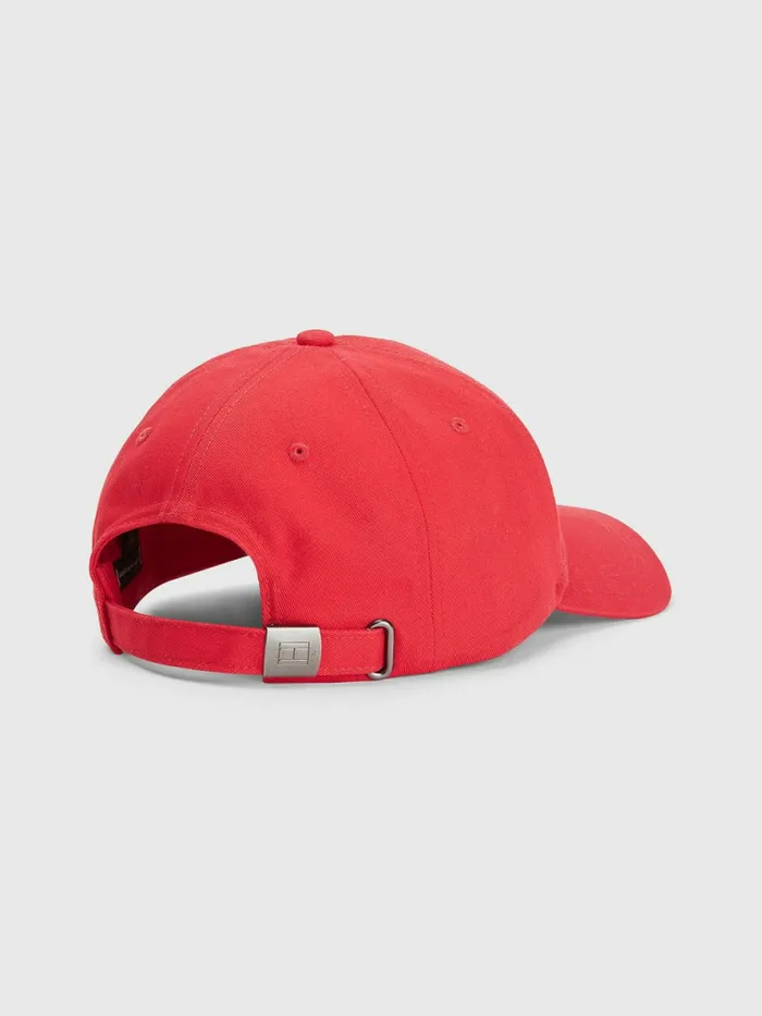 Tommy Hilfiger Downtown Metal Logo Cap Deep Crimson Mens Hats and Scarves Gift Ideas