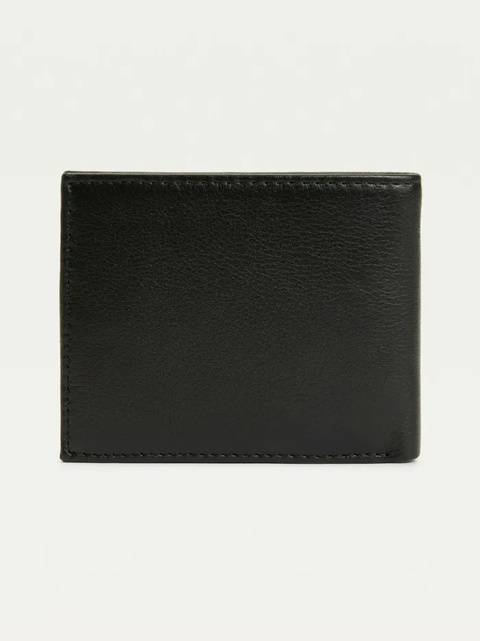 Tommy Hilfiger Downtown Small Leather Card Wallet Black Mens Wallets and Card Holders Gift Ideas