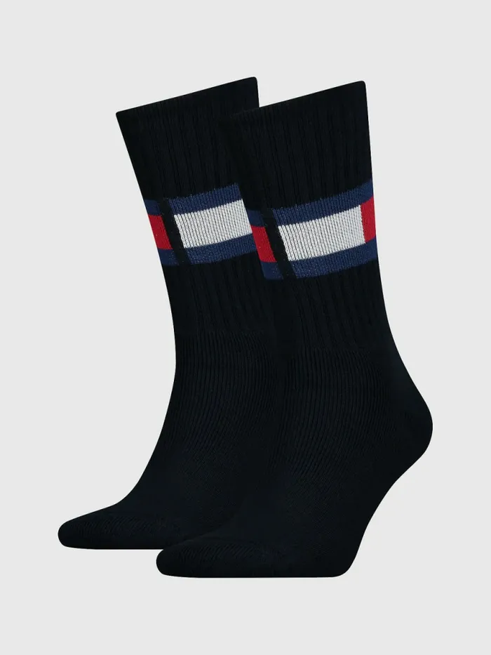 Tommy Hilfiger Dual Gender Flag Socks Dark Navy Mens Socks Sale