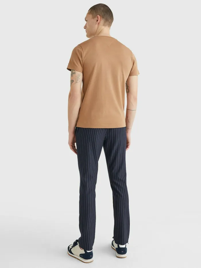 Tommy Hilfiger Elevated Interlock TShirt Basket Brown Mens TShirts Cheap On Sale