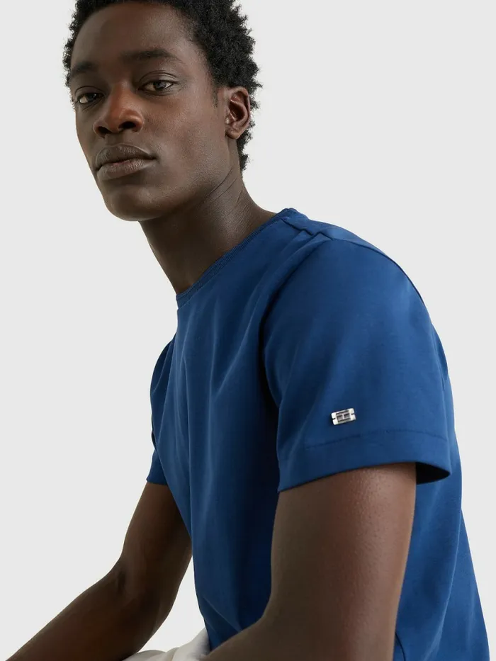 Tommy Hilfiger Elevated Interlock TShirt Twilight Indigo Mens TShirts Gift Ideas