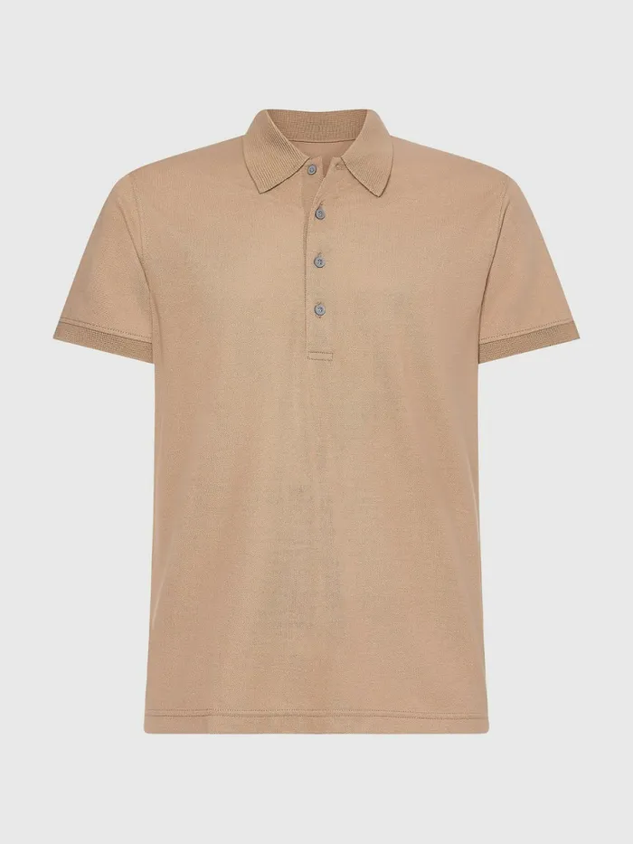 Tommy Hilfiger Elevated Metal Flag Polo Basket Brown Mens Polo Shirts Cheap On Sale