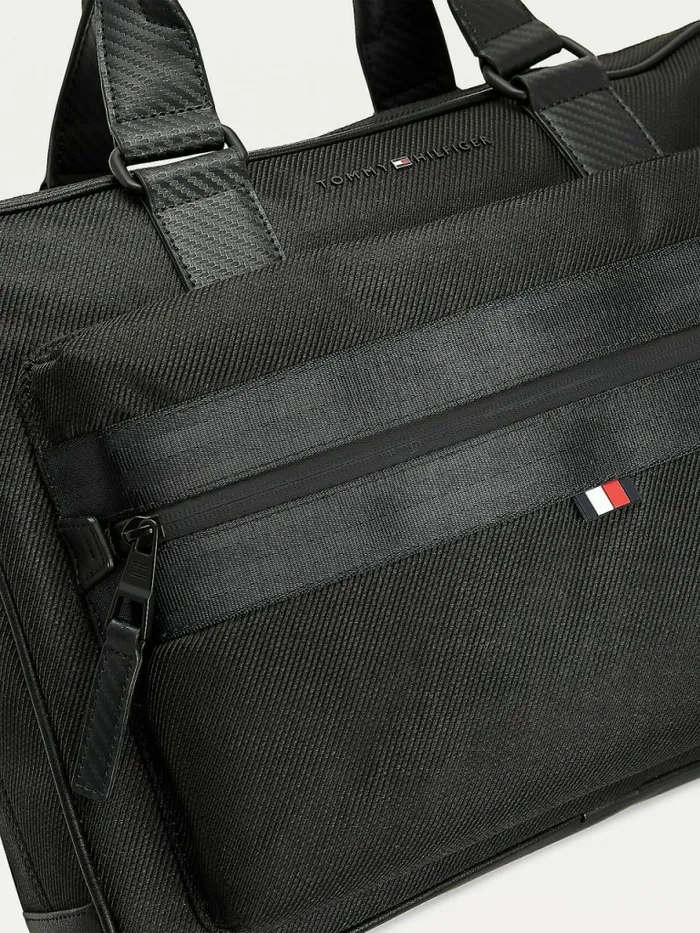 Tommy Hilfiger Elevated Modern Computer Bag Black Mens Bags Gift Ideas