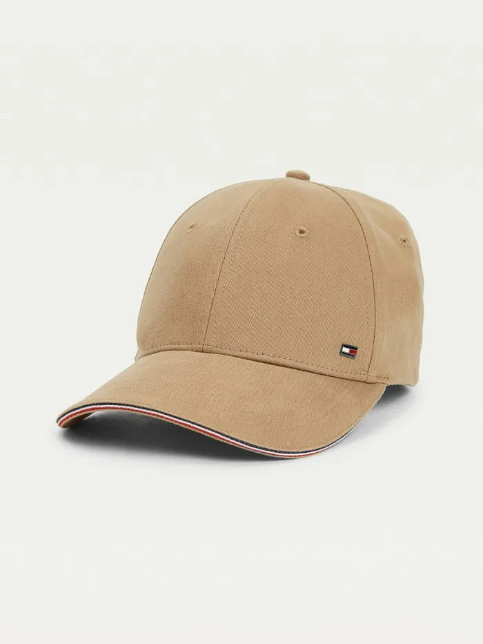 Tommy Hilfiger Elevated Signature Cap Relic Tan Mens Hats and Scarves Casaul