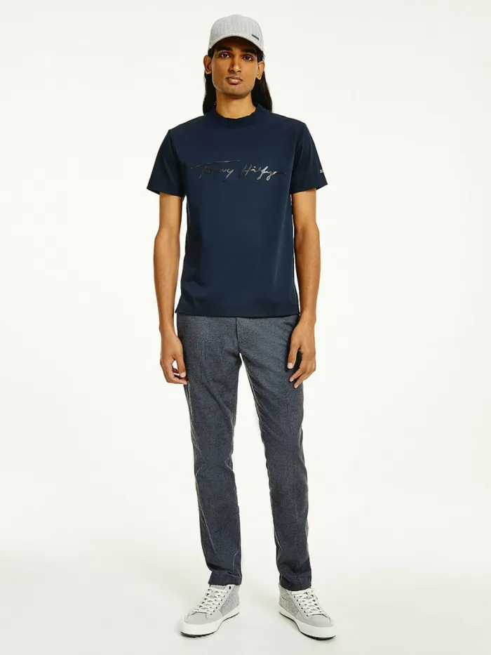 Tommy Hilfiger Elevated Signature Organic Cotton TShirt Desert Sky Mens TShirts Online Tommy Hilfiger Elevated Signature Organic Cotton TShirt Desert Sky Mens TShirts Online