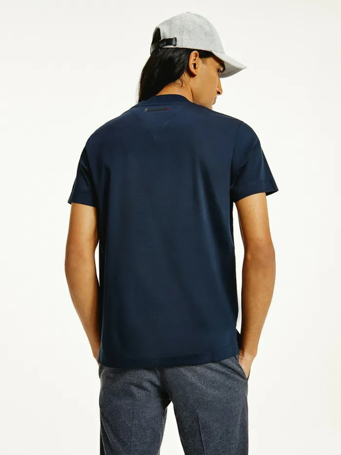 Tommy Hilfiger Elevated Signature Organic Cotton TShirt Desert Sky Mens TShirts Online