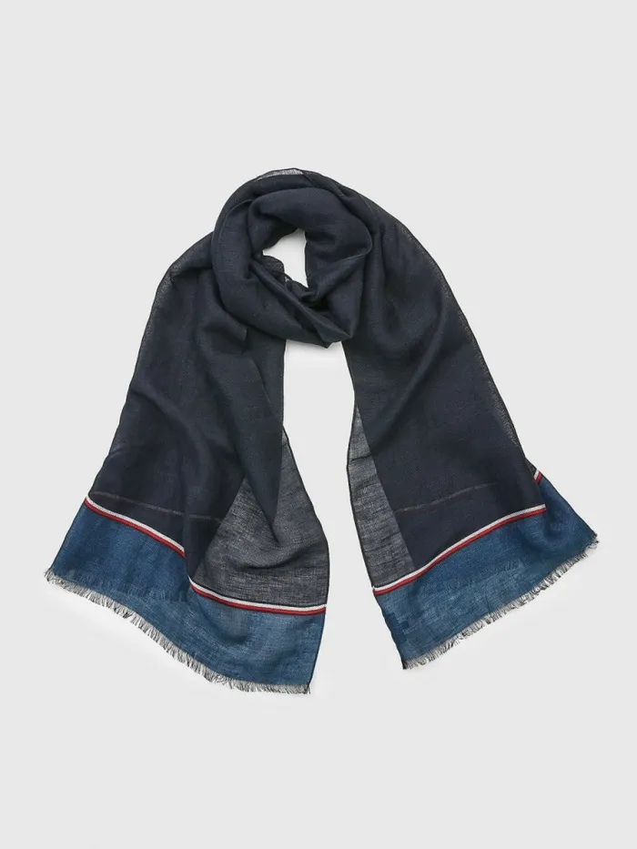 Tommy Hilfiger Elevated Signature Scarf Blue Chambray Mens Hats and Scarves Gift 4 You Tommy Hilfiger Elevated Signature Scarf Blue Chambray Mens Hats and Scarves Gift 4 You