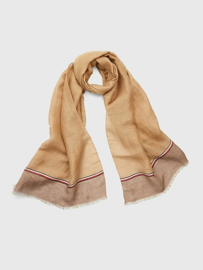 Tommy Hilfiger Elevated Signature Scarf City Taupe Chambray Mens Hats and Scarves Sale Tommy Hilfiger Elevated Signature Scarf City Taupe Chambray Mens Hats and Scarves Sale